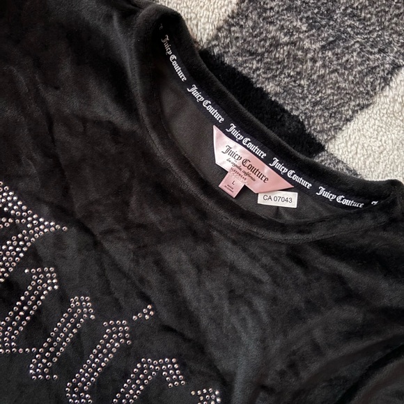 women’s juicy couture cropped tshirt L - Picture 4 of 5